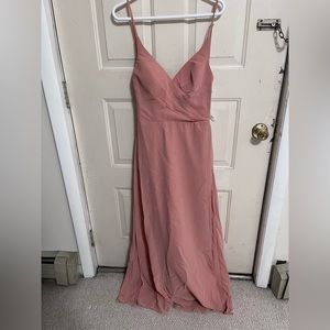 Azazie Davis Bridesmaid dress champagne rose